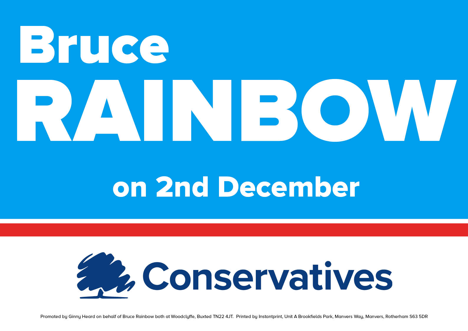 Vote Bruce Rainbow on 2nd December