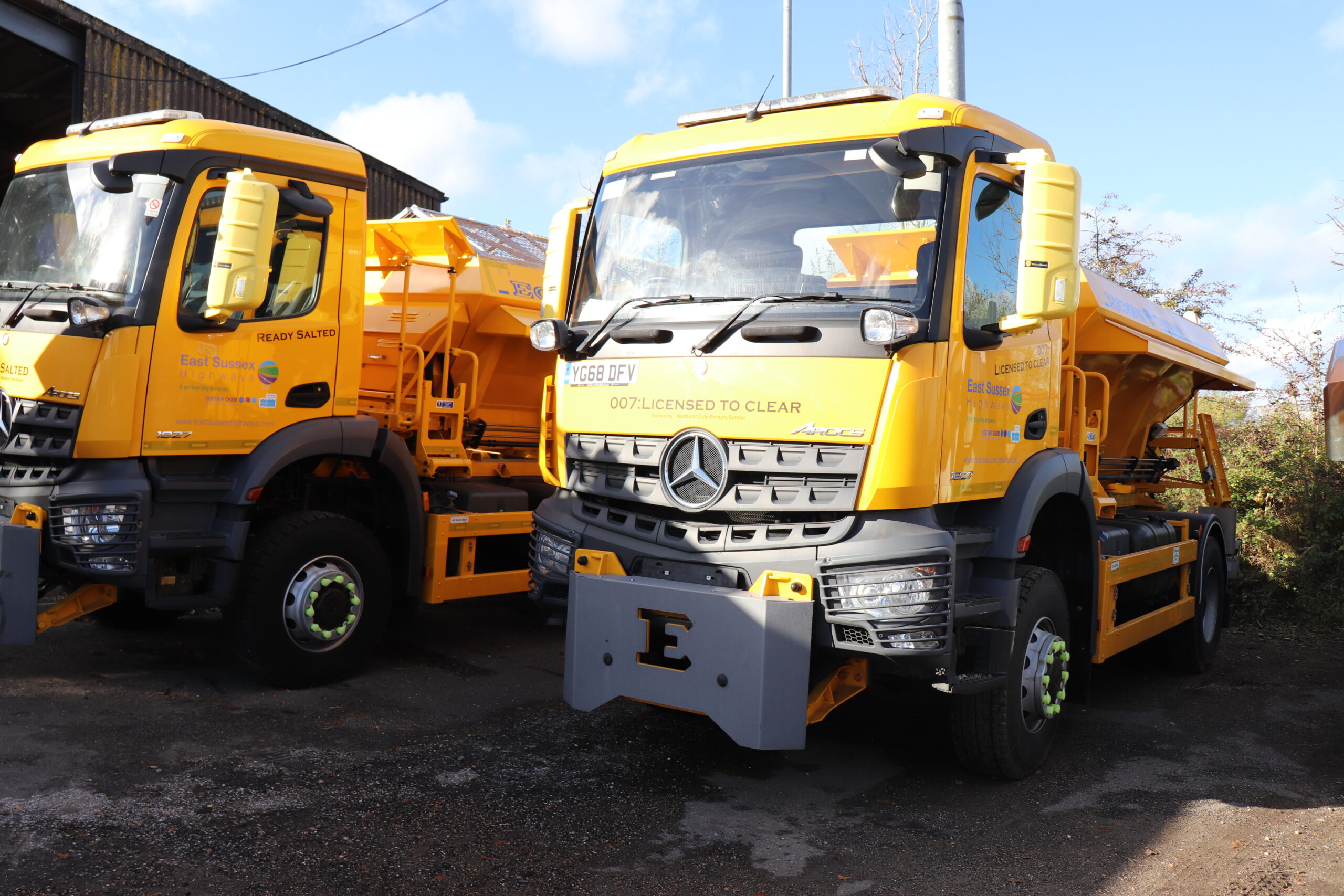 East Sussex gritters at the ready