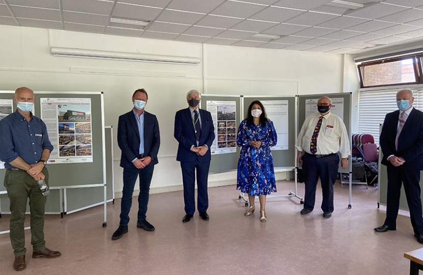 Nus Ghani, Wealden's MP, attends consultation on new M&S in Uckfield