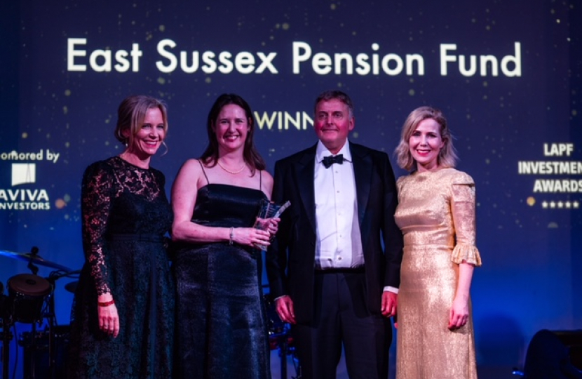 East Sussex Pension Fund awarded for being 'clean, lean and green'