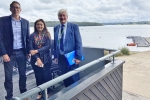 Wealden Council chiefs meet MP, Nus Ghani, at Bewl Water to look at improvement options
