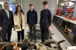 COP26 President visits emission-free vehicle company in Lower Dicker and meets students in nearby Hailsham